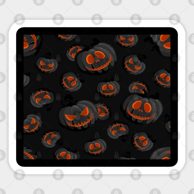 Halloween Pumpkin Sticker by DragonTees